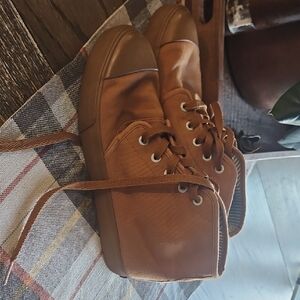 Women's Bangs Brown High-Top Sneakers